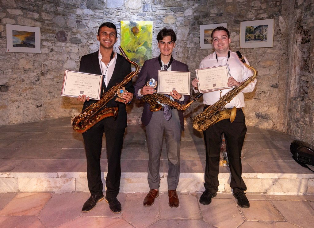 CIJA 2024 ltr: 1st Place Rahul Shah (USA), 2nd Place Ben Harris (USA), 3rd Place & Audience Award Peter Haensel (USA) PC: Gilbert Waldner